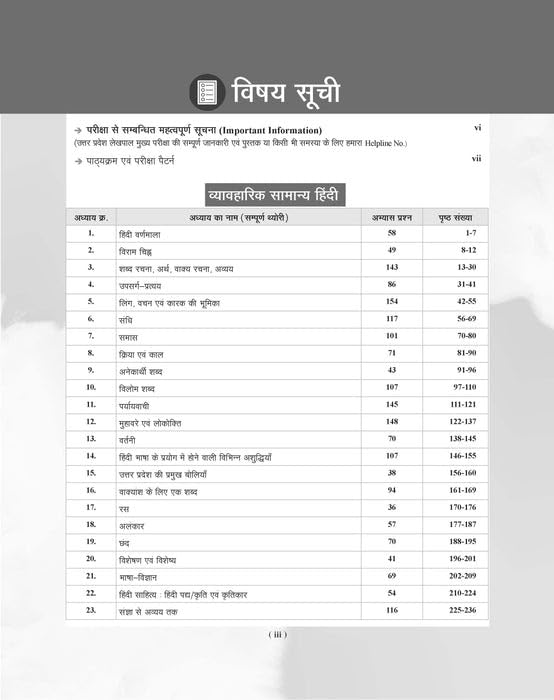 Examcart UP Lekhpal Main Exam Hindi Book 2026 Latest Exam Pattern