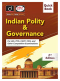 Drishti Quick Book 2nd Edition cover for Indian Polity & Governance, helpful for IAS, PCS, CAPF, CDS exams.