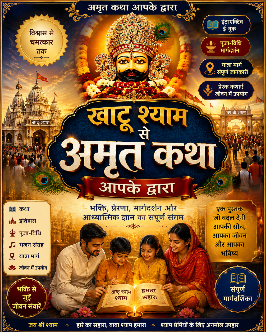 Khatu Se Amrit Katha: The Complete Khatu Shyam Story, Pilgrimage Guide, Darshan & Puja Vidhi eBook